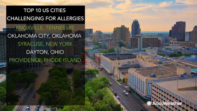 The asthma and allergy foundation of America has released the list of the top 10 cities where its most challenging to live in for spring allergies.