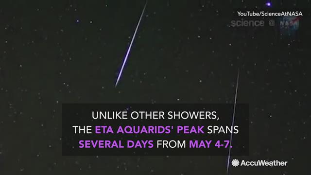 Unlike other meteor showers, the peak of the Eta Aquarids has a broad range from May 4 to May 7.  Take advantage for several nights out under the stars.  The shower favors the Southern Hemisphere, but the Northern Hemisphere should be able to see shooting