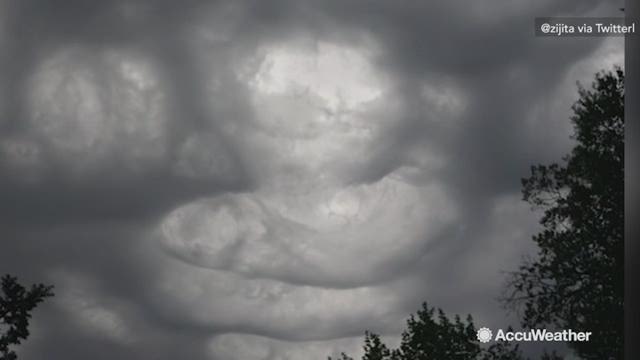 'Asperitas' clouds were officially accepted to the World Meteorological Organization's International Cloud Atlas as a new cloud type in 2017, changing the name from 'Asperatus' which was the unofficial name. AccuWeather Meteorologist & Social Media Manage