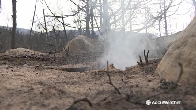  The fire has burned more than 36,800 acres, but the growth of the fire has slowed down. Seven Helicopters have been assisting the ground crews taking 16 hour shifts fighting the blaze. There have been no reported injuries so far.